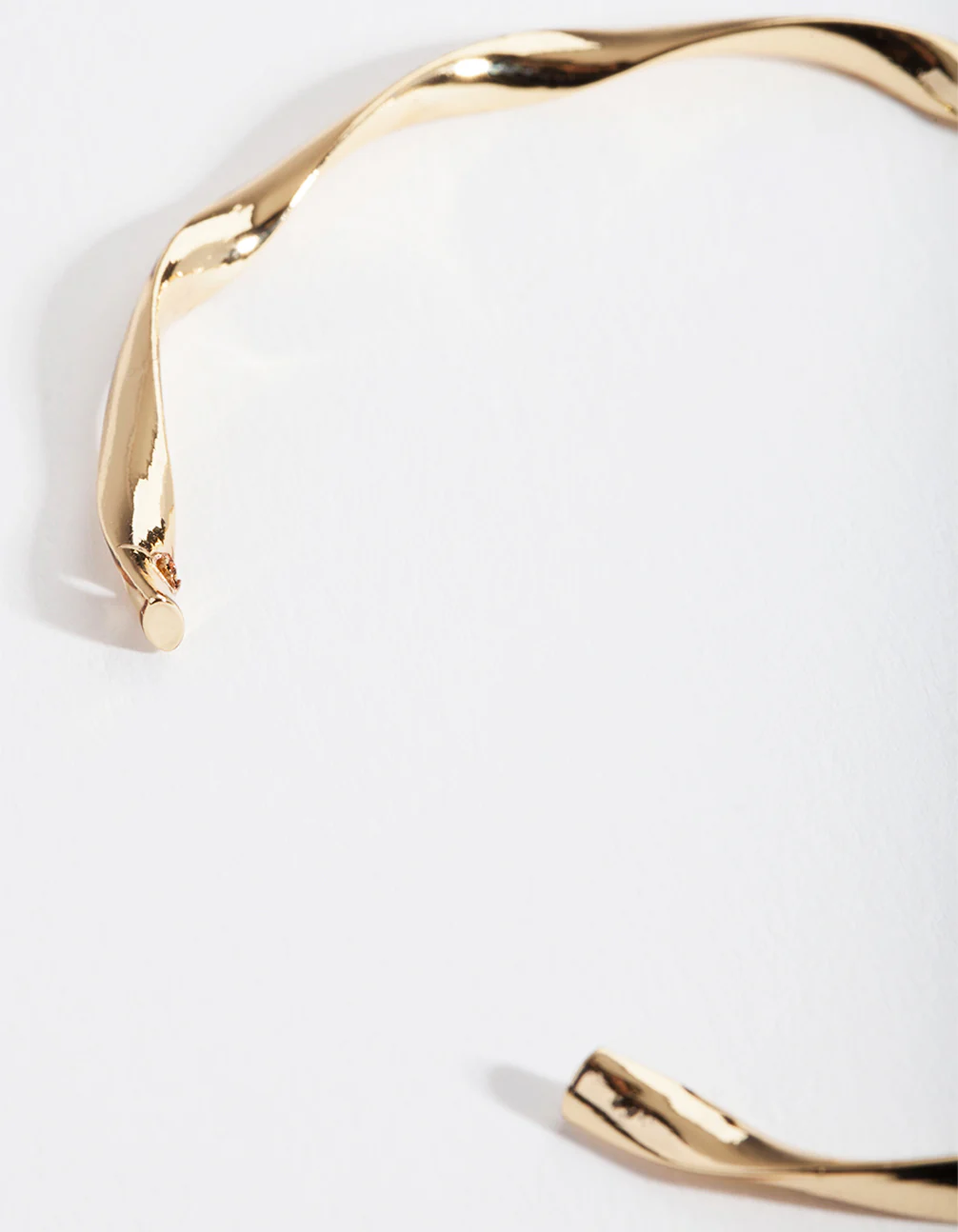 Gold Plated Twist Bangle - Image 5