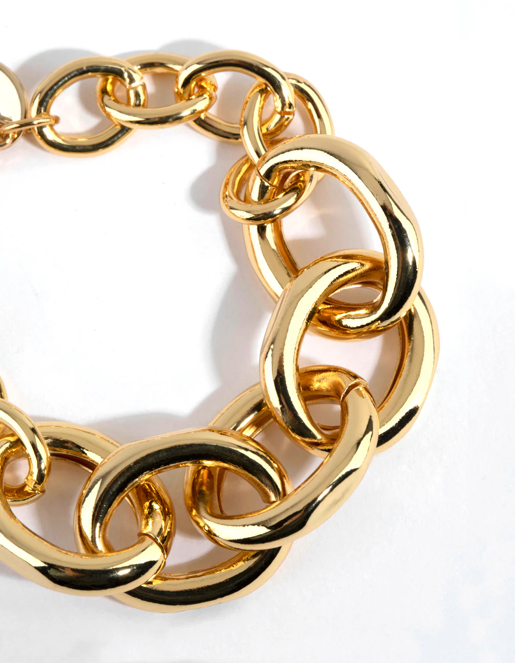 Gold Plated Statement Chain Bracelet - Image 2