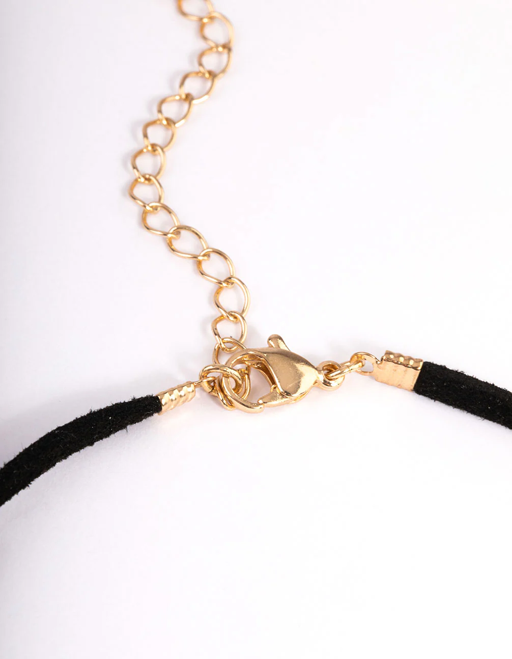Large Red Puffy Heart Suede Cord Necklace - Image 5