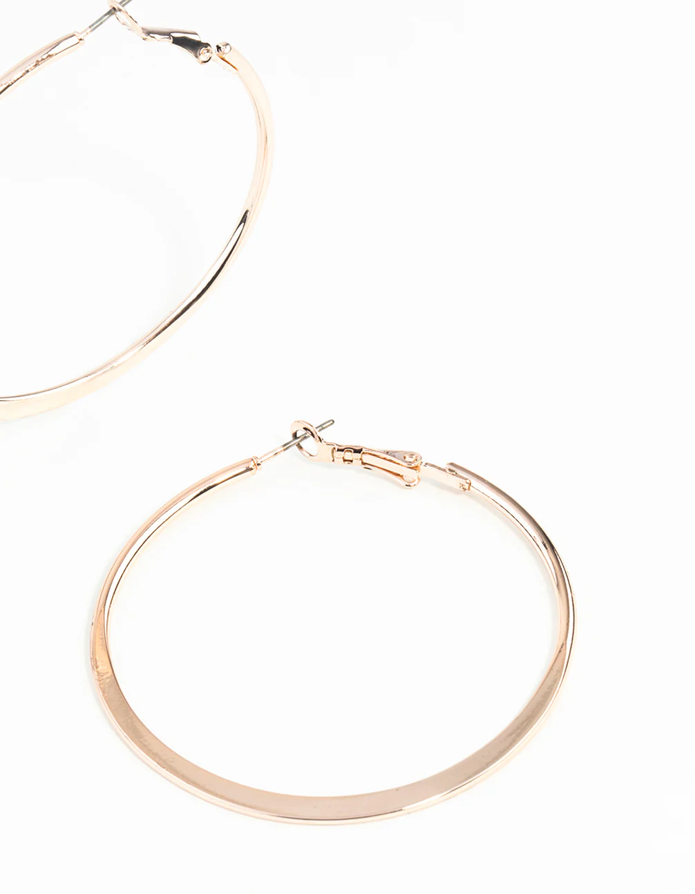 Flat Mixed Plating Hoop Earrings - Image 7