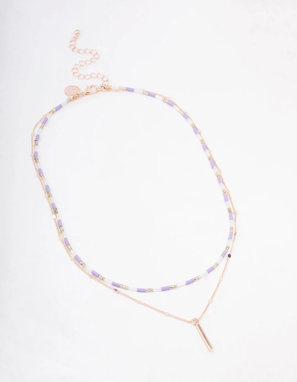 Rose Gold Layered Necklace - Image 2
