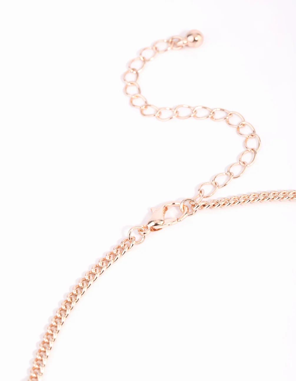 Rose Gold Clear Quartz Cage Necklace - Image 3