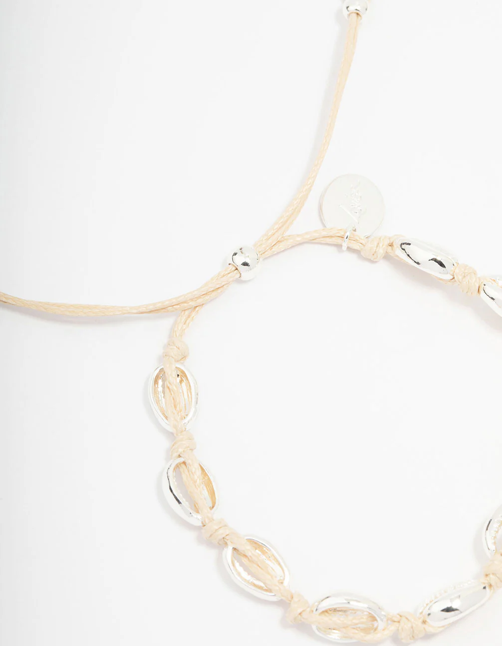 Silver Molten Seashell Toggle Bracelet - Image 3