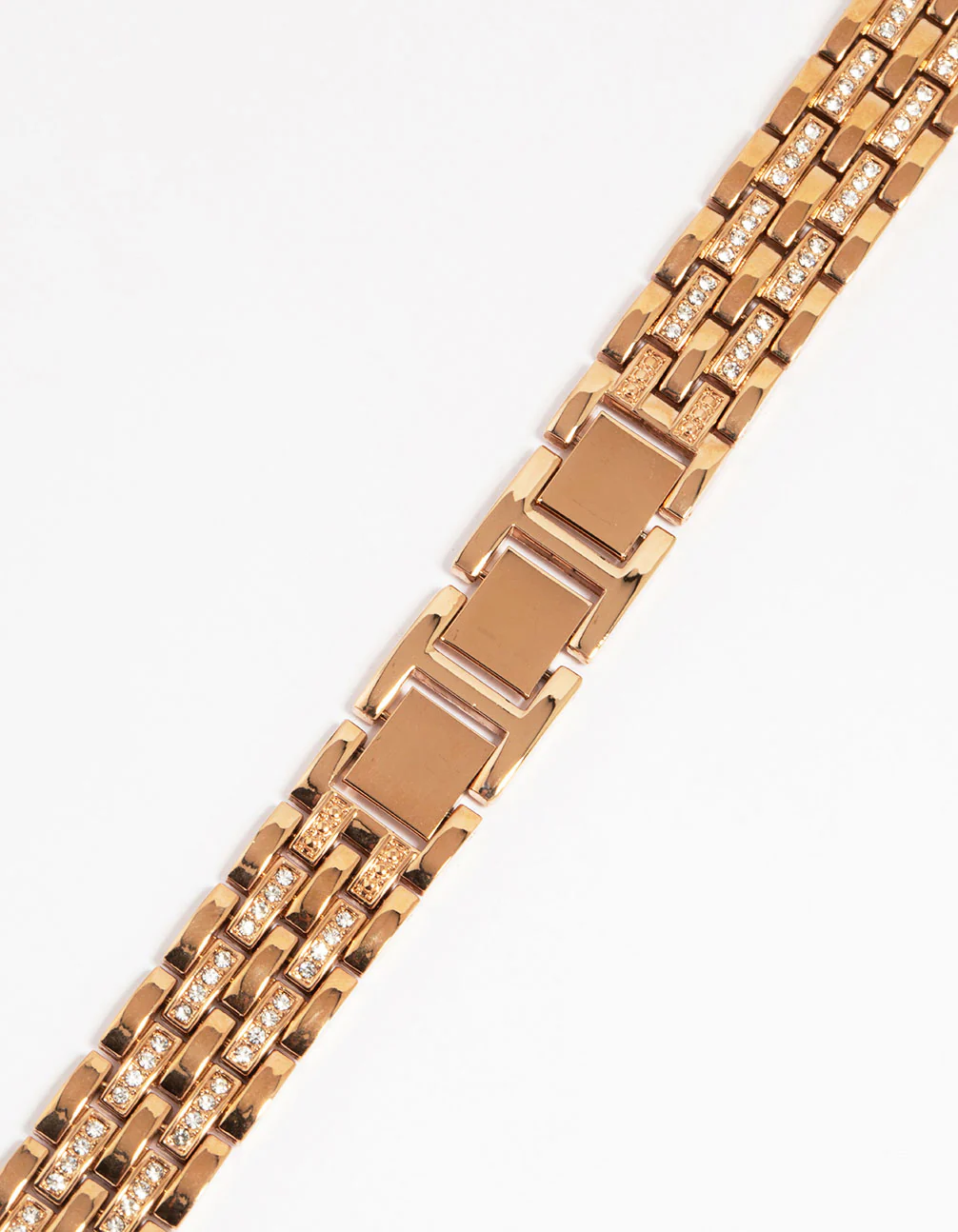 Rose Gold Plated Diamante Chain Strap 38/40/41 mm - Image 2