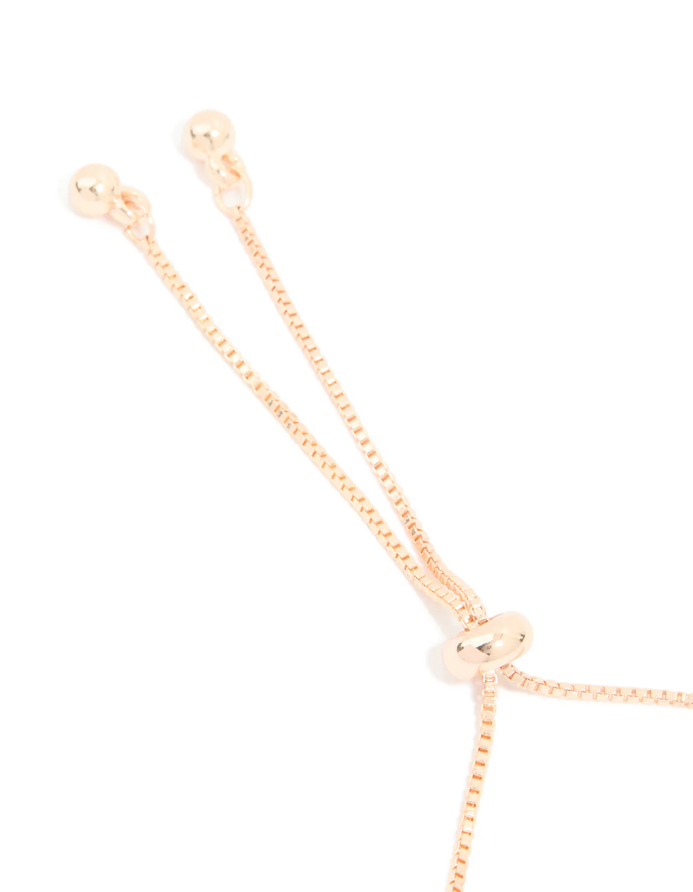 Rose Gold Plated Cubic Zirconia Flower & Butterfly Toggle Bracelet - Image 5