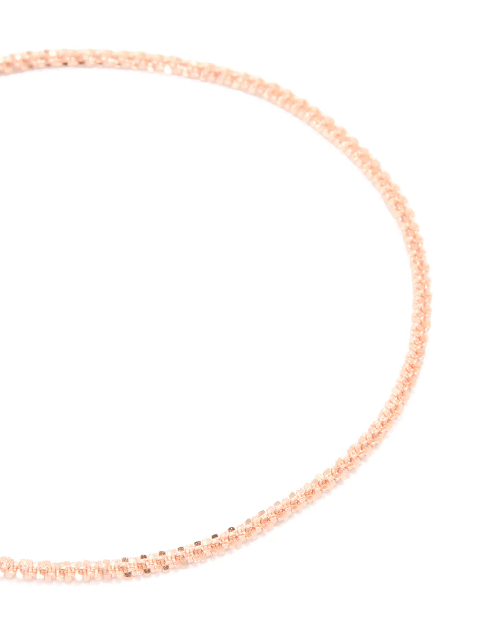 Rose Gold Plated Sterling Silver Fine Chain Bracelet - Image 2