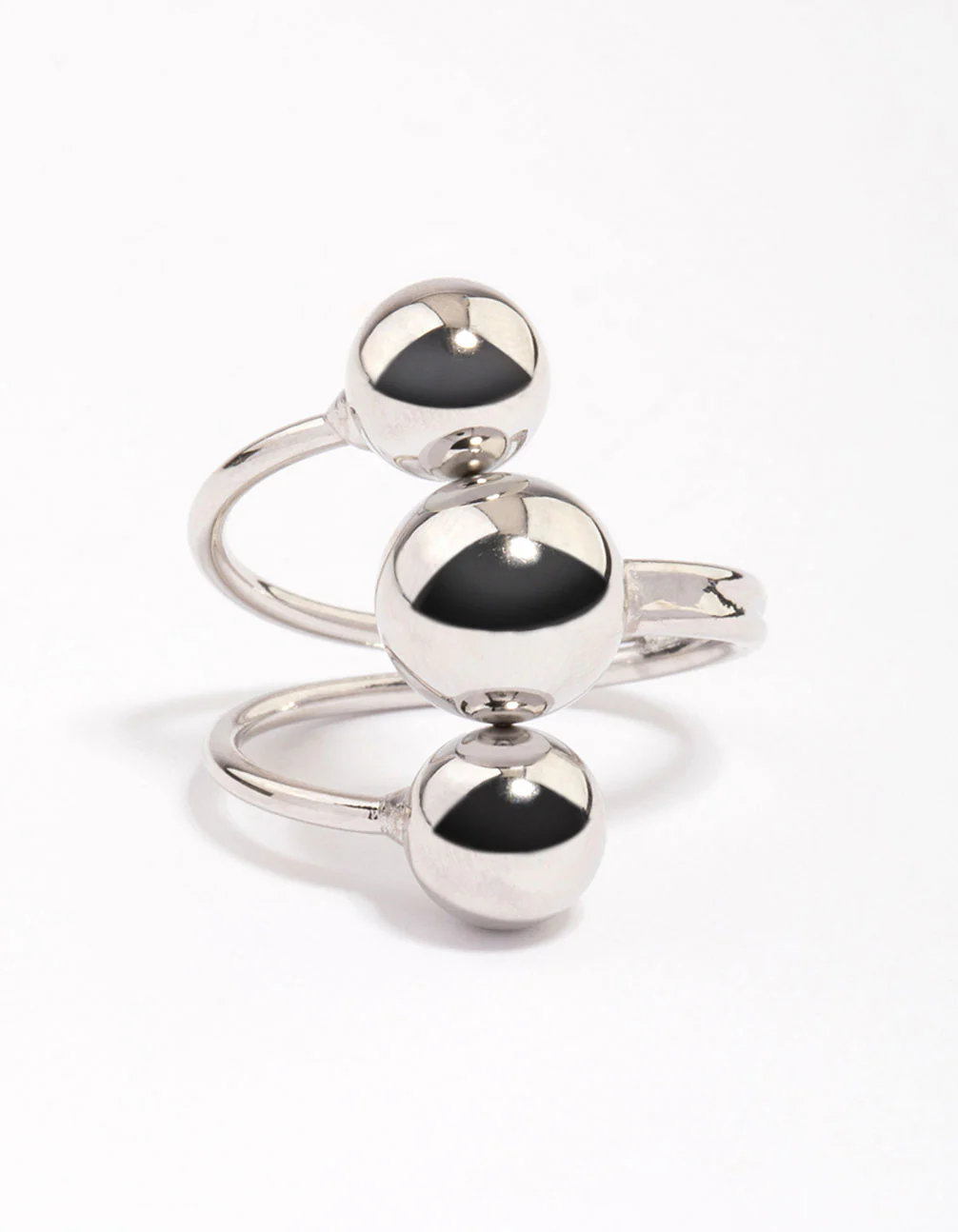 Silver Plated Ball Ring - Image 3