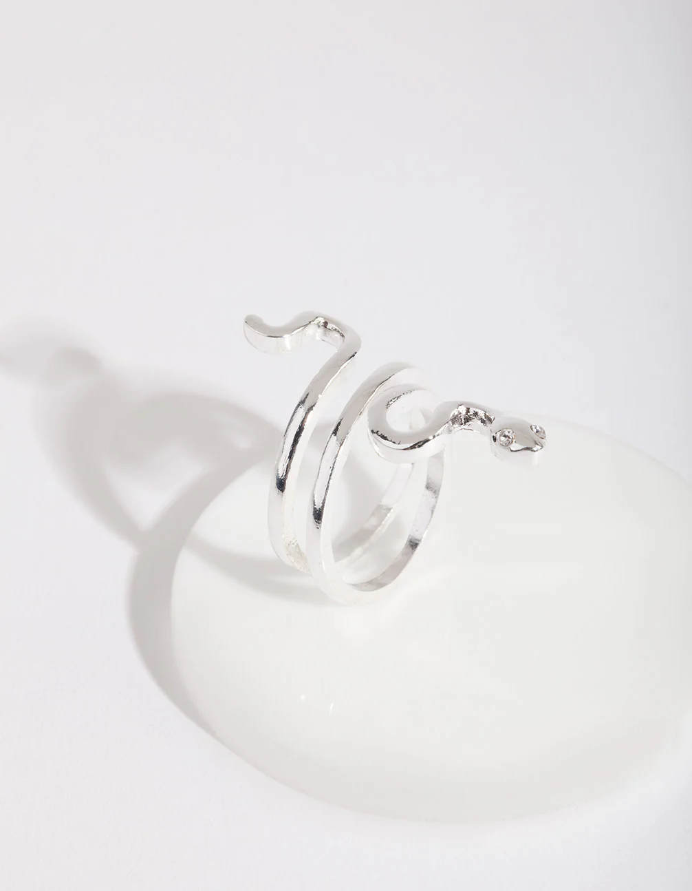 Silver Fine Snake Ring - Image 2