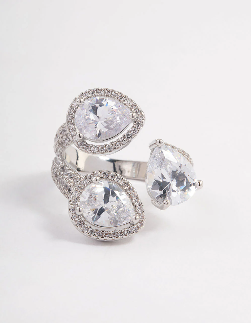 Silver Luxe Pear Ring - Image 3