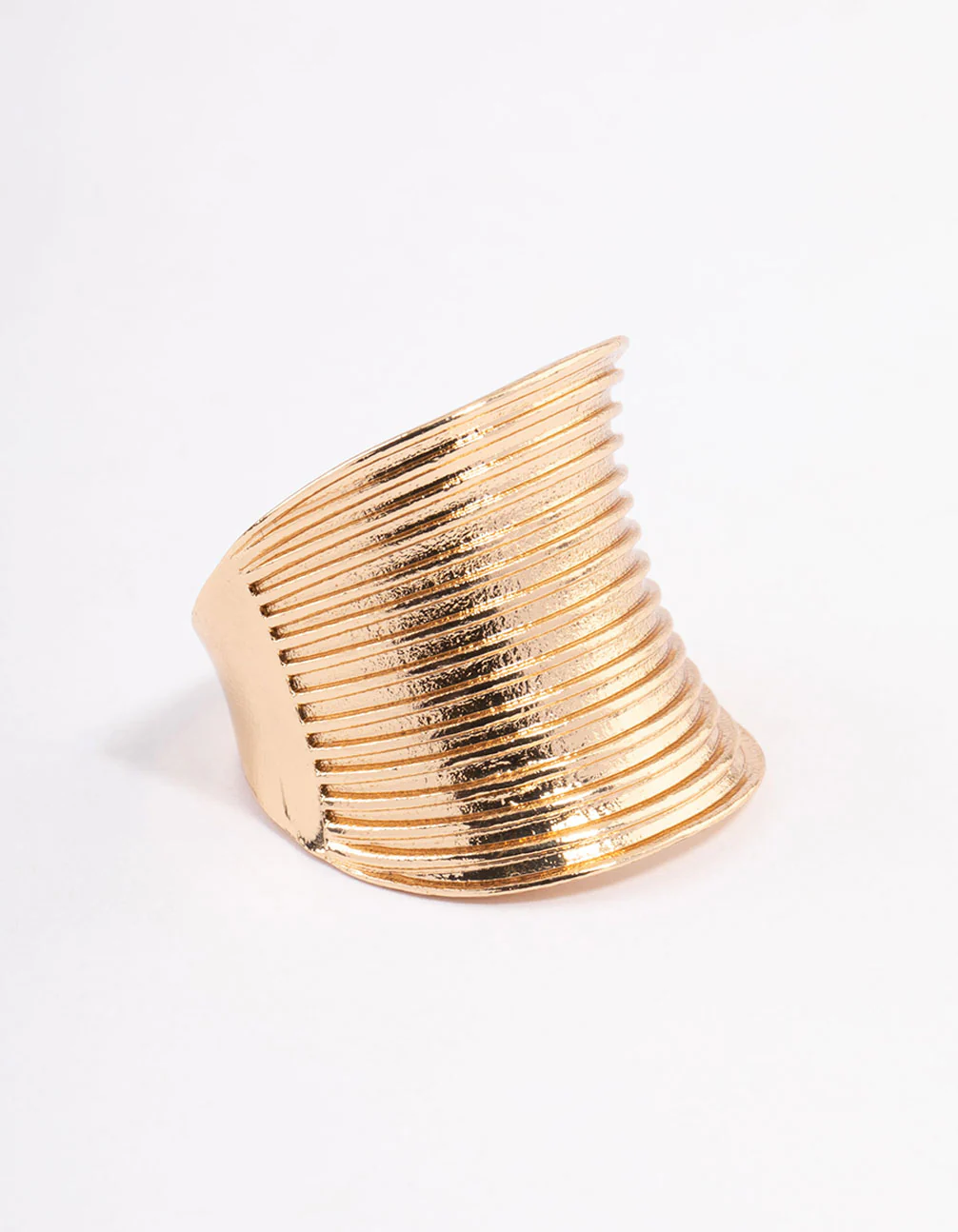 Gold Elongated Band Ring