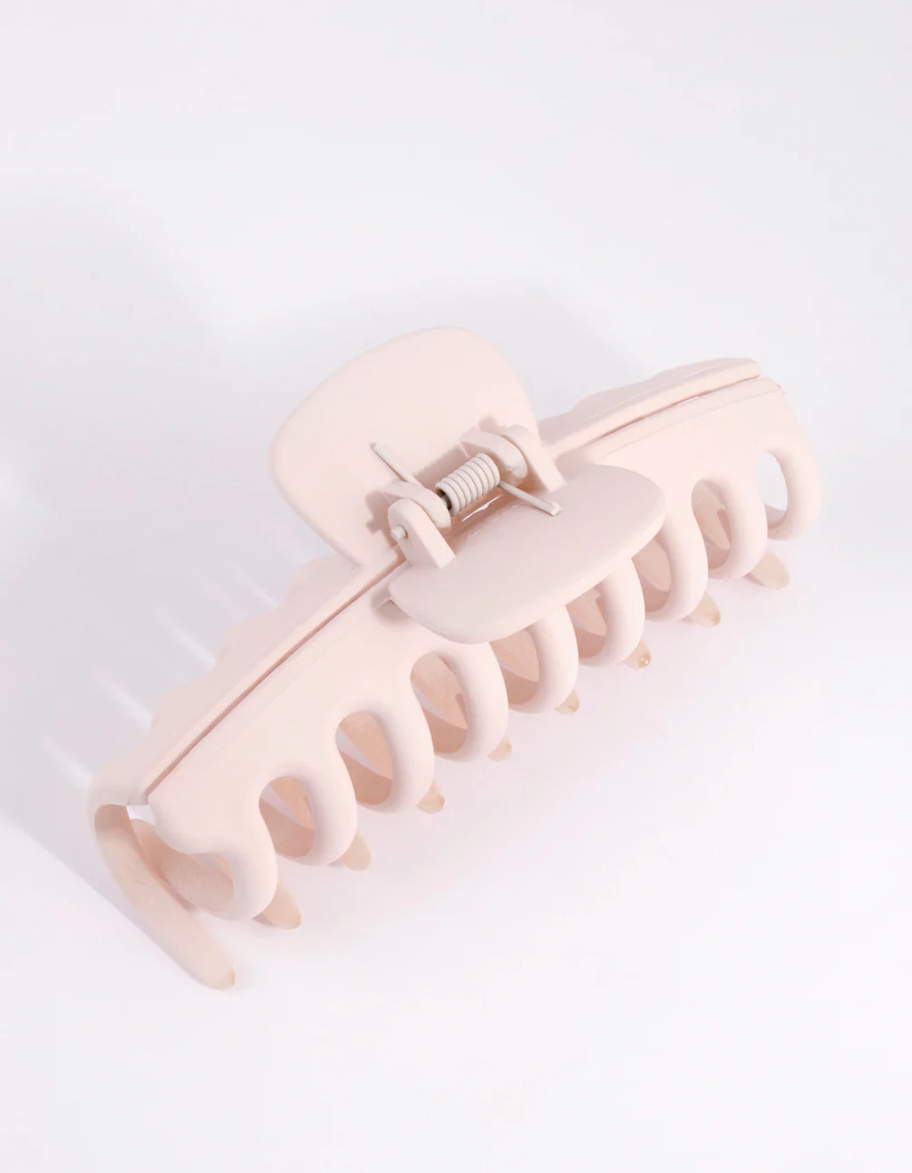 Matte Pink Rounded Claw Clip - Image 2