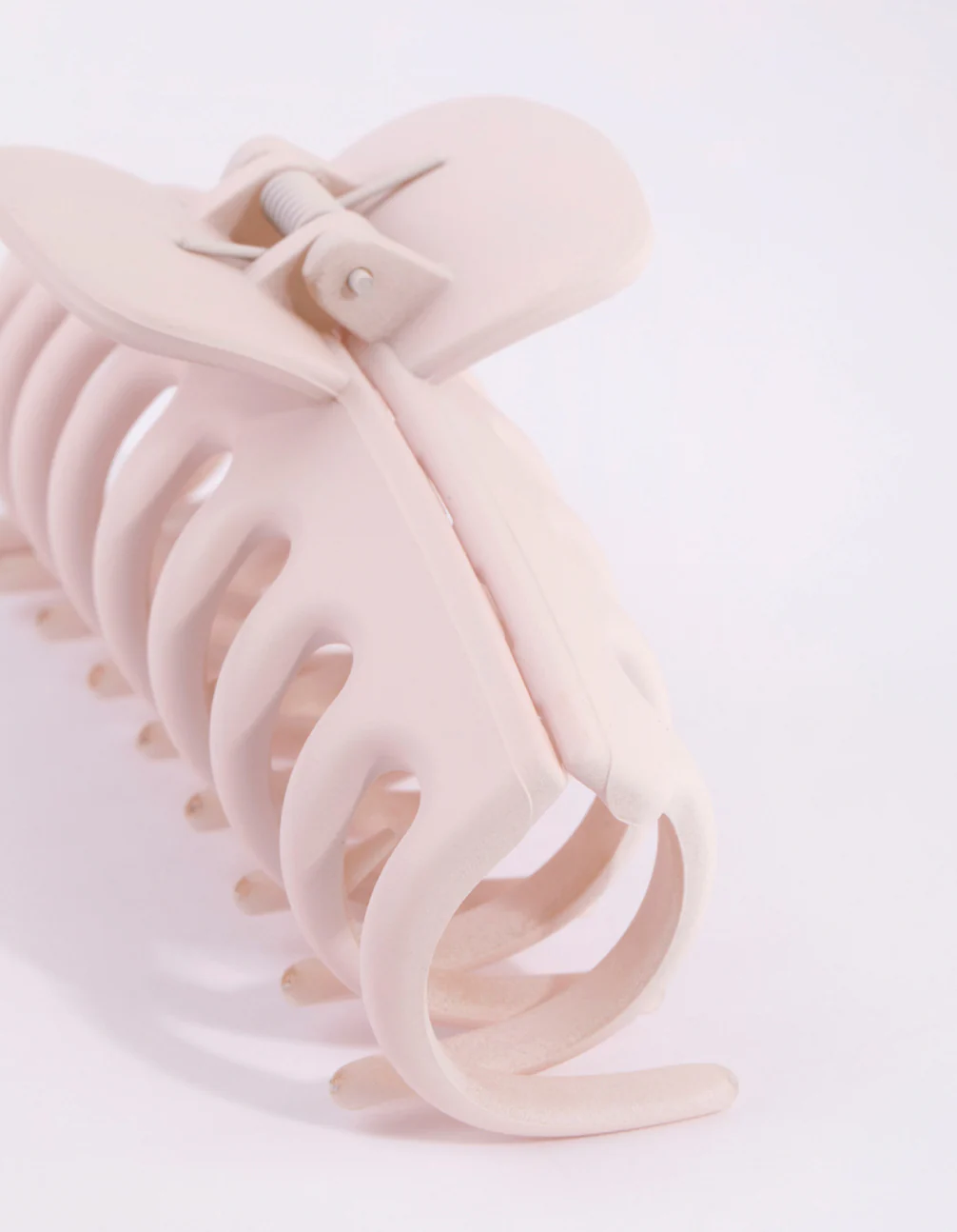 Matte Pink Rounded Claw Clip - Image 3