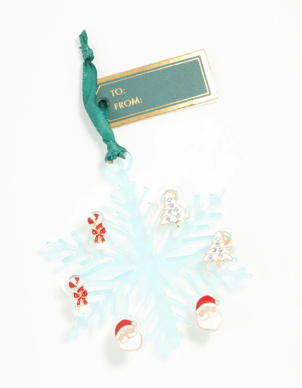 Santa, Tree & Candy Cane Earrings 3-Pack - Image 3
