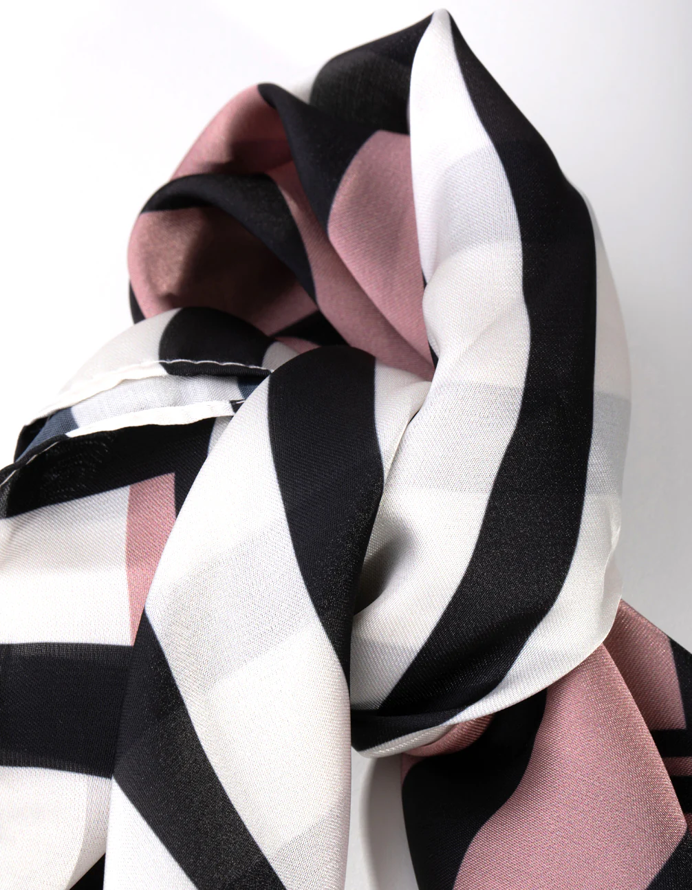 Fabric Mixed Stripe Scarf - Image 2