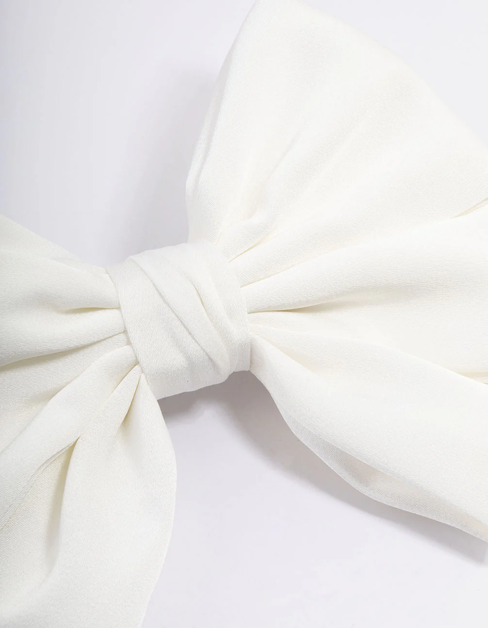 Fabric Pleated Bow Hair Clips - Image 2