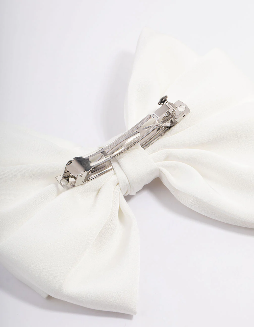 Fabric Pleated Bow Hair Clips - Image 3