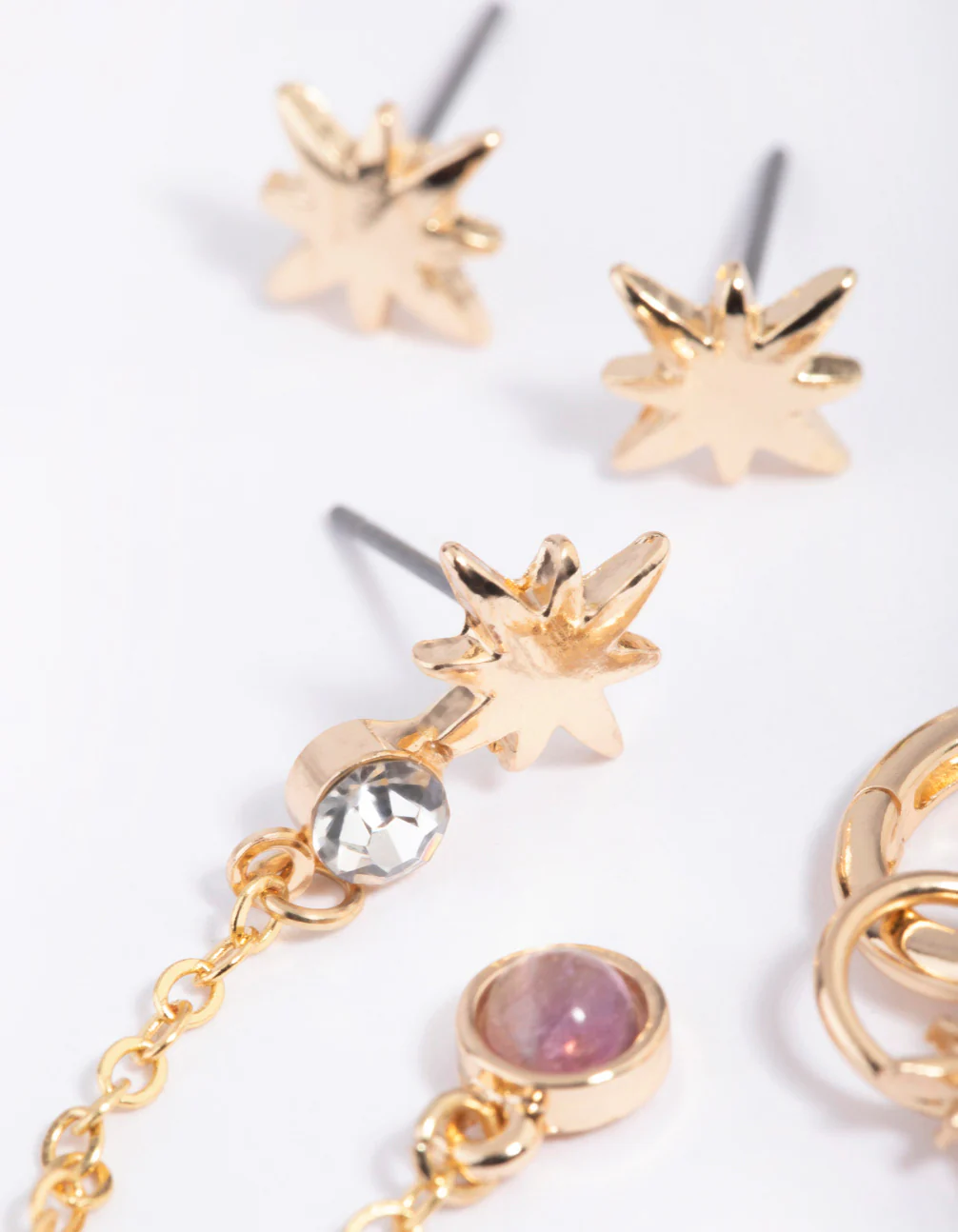 Amethyst Star Earring Stack Pack - Image 4