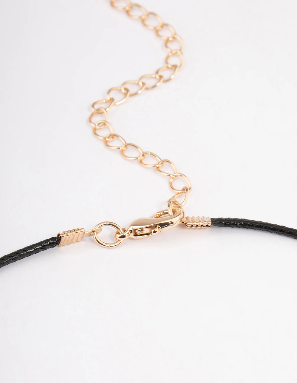 Silver Rose Quartz Donut Cord Necklace - Image 3