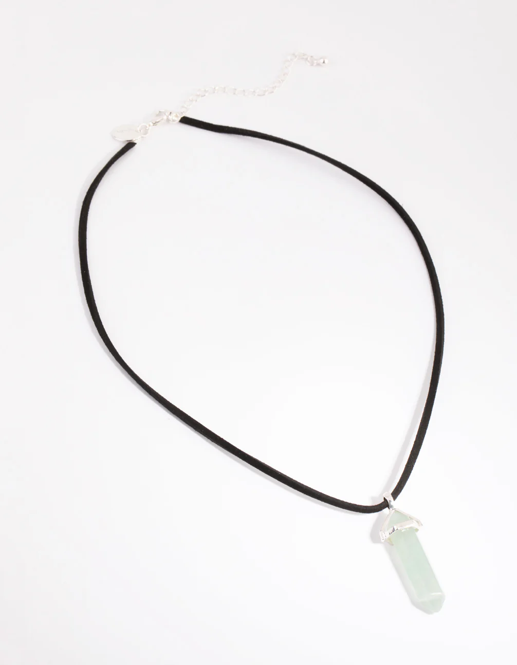 Silver Green Fluorite Shard Necklace - Image 2