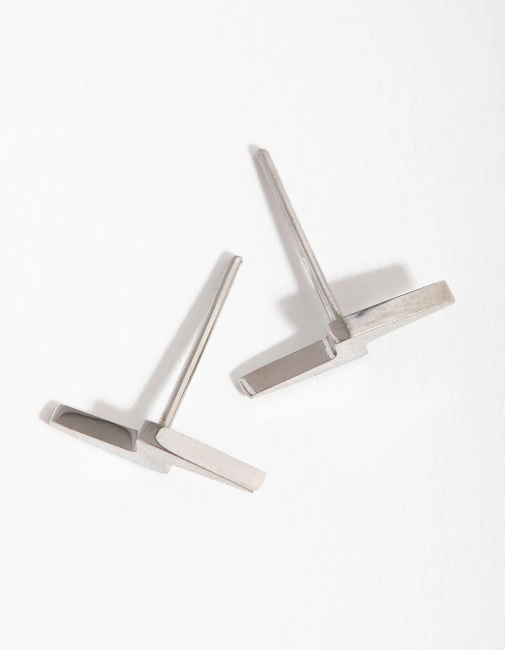 Titanium Lightning Stud Earrings - Image 2