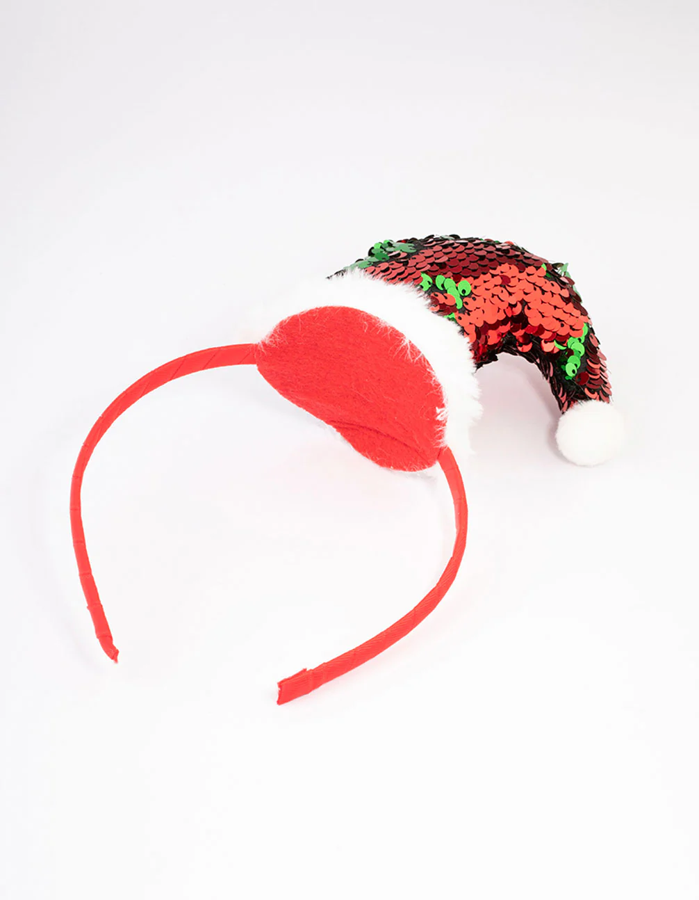 Sequin Santa Hat Headband - Image 3