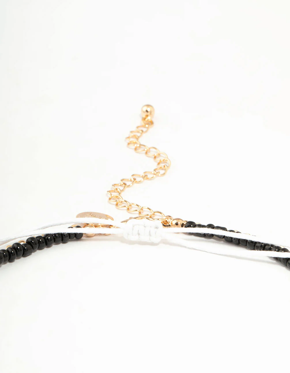 Shell & Black Cord Layered Necklace - Image 3
