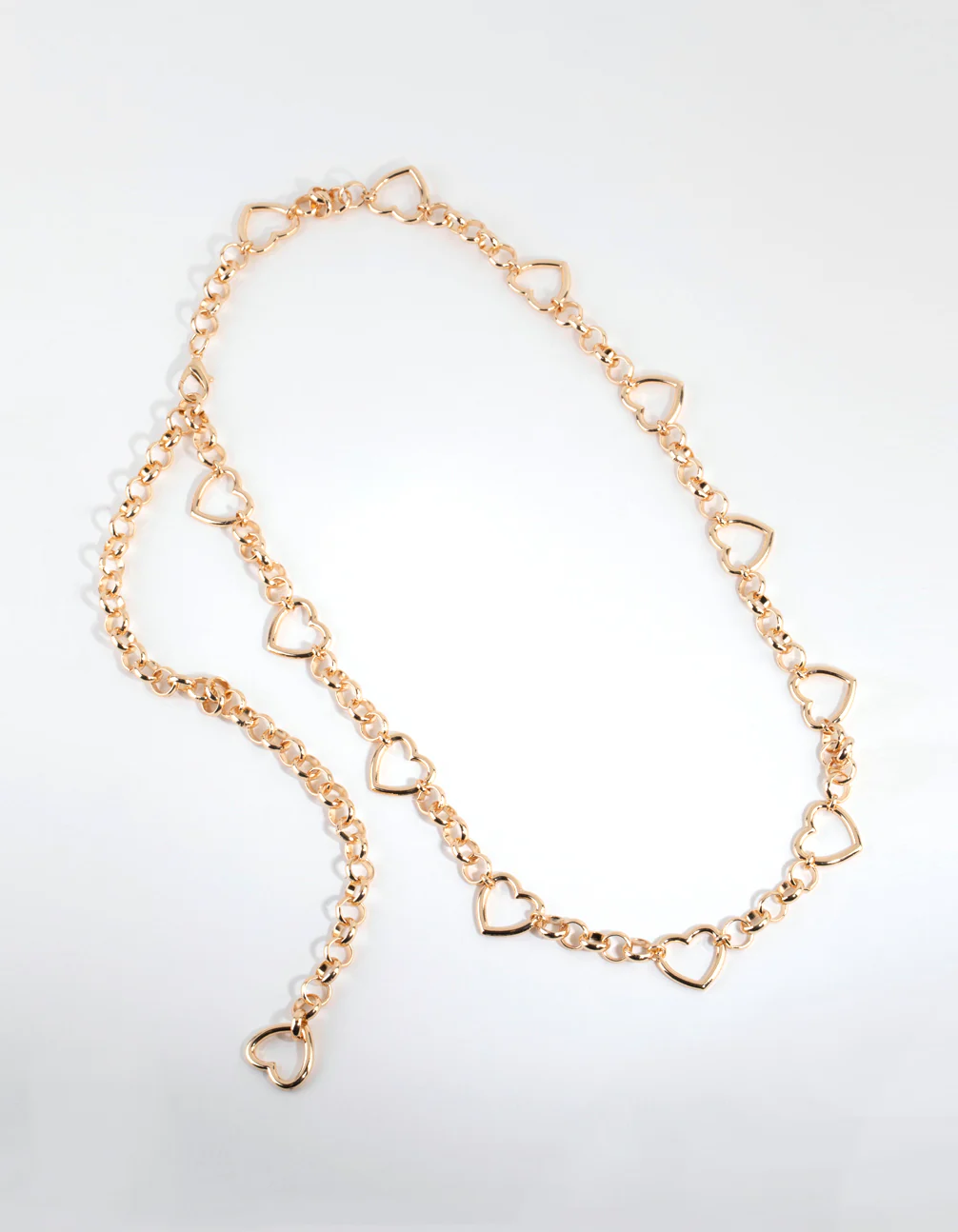 Gold Heart Double Layered Belt