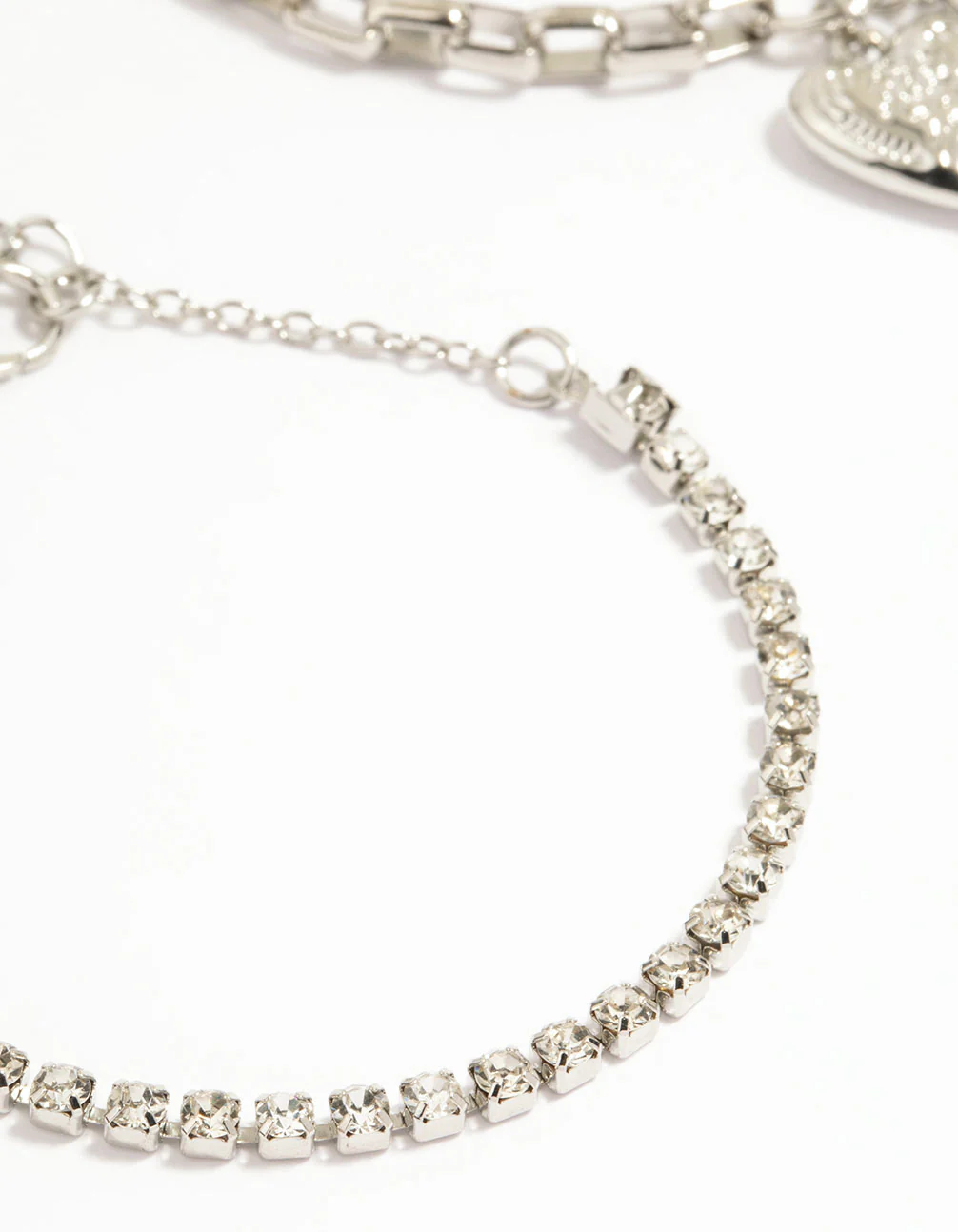 Silver Chunky Charm Bracelets 3-Pack - Image 2