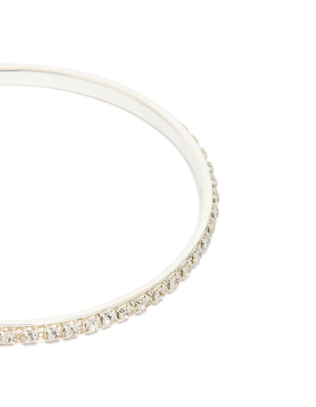 Silver Diamante Cup Chain Bangles 3-Pack - Image 2