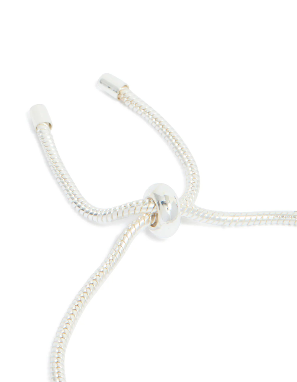 Silver Diamante Heart Charm Toggle Bracelet - Image 5