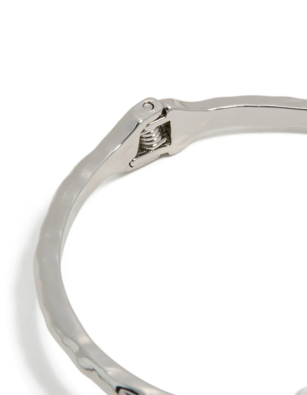 Silver Double Blue Stone Bangle - Image 5