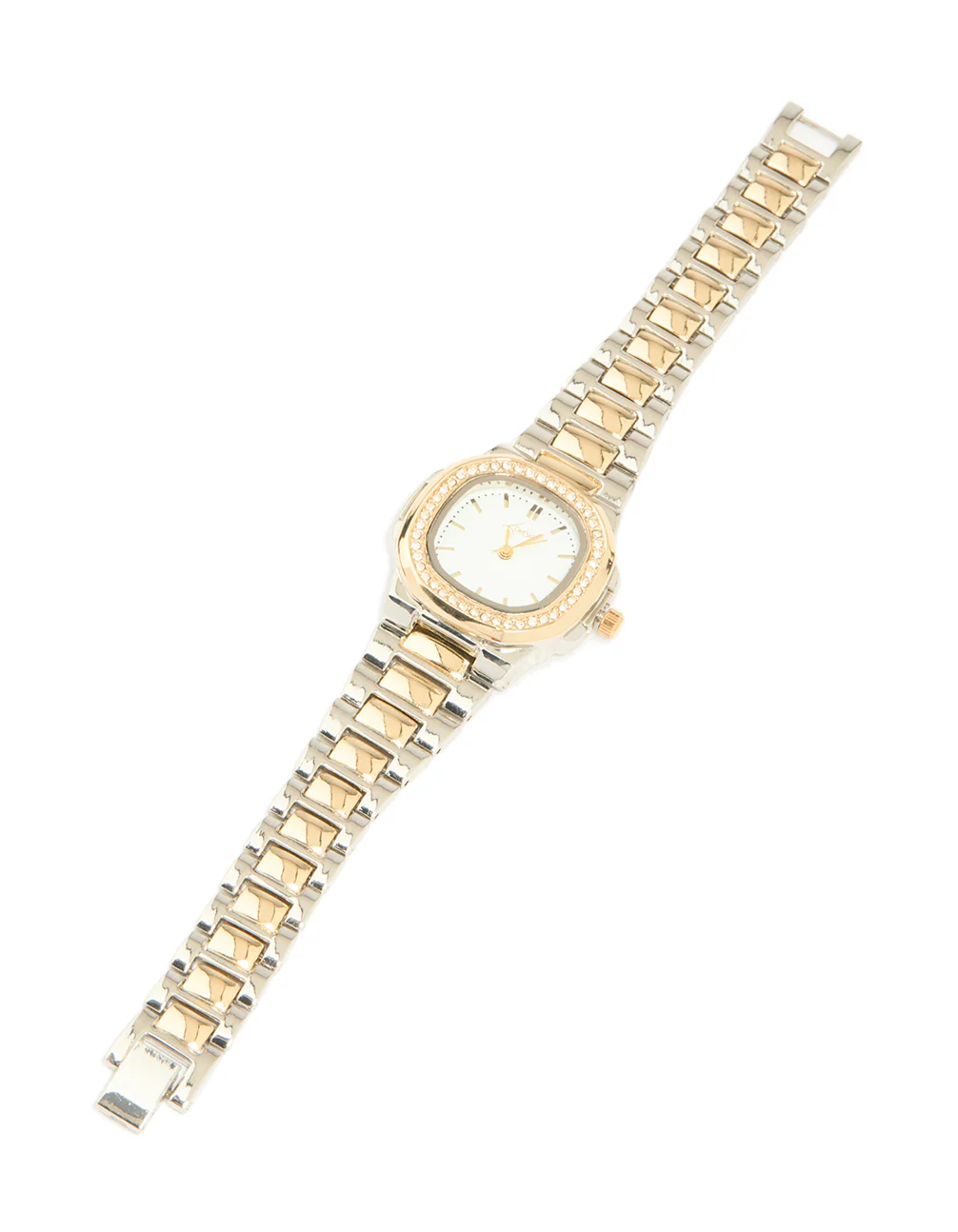 Silver & Gold Diamante Pilot Watch - Image 4