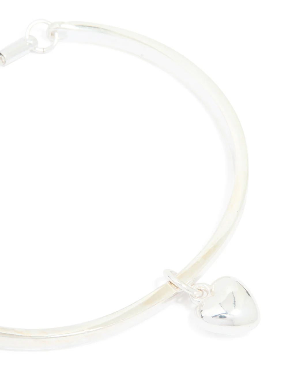Silver Heart Toggle Bangle - Image 2