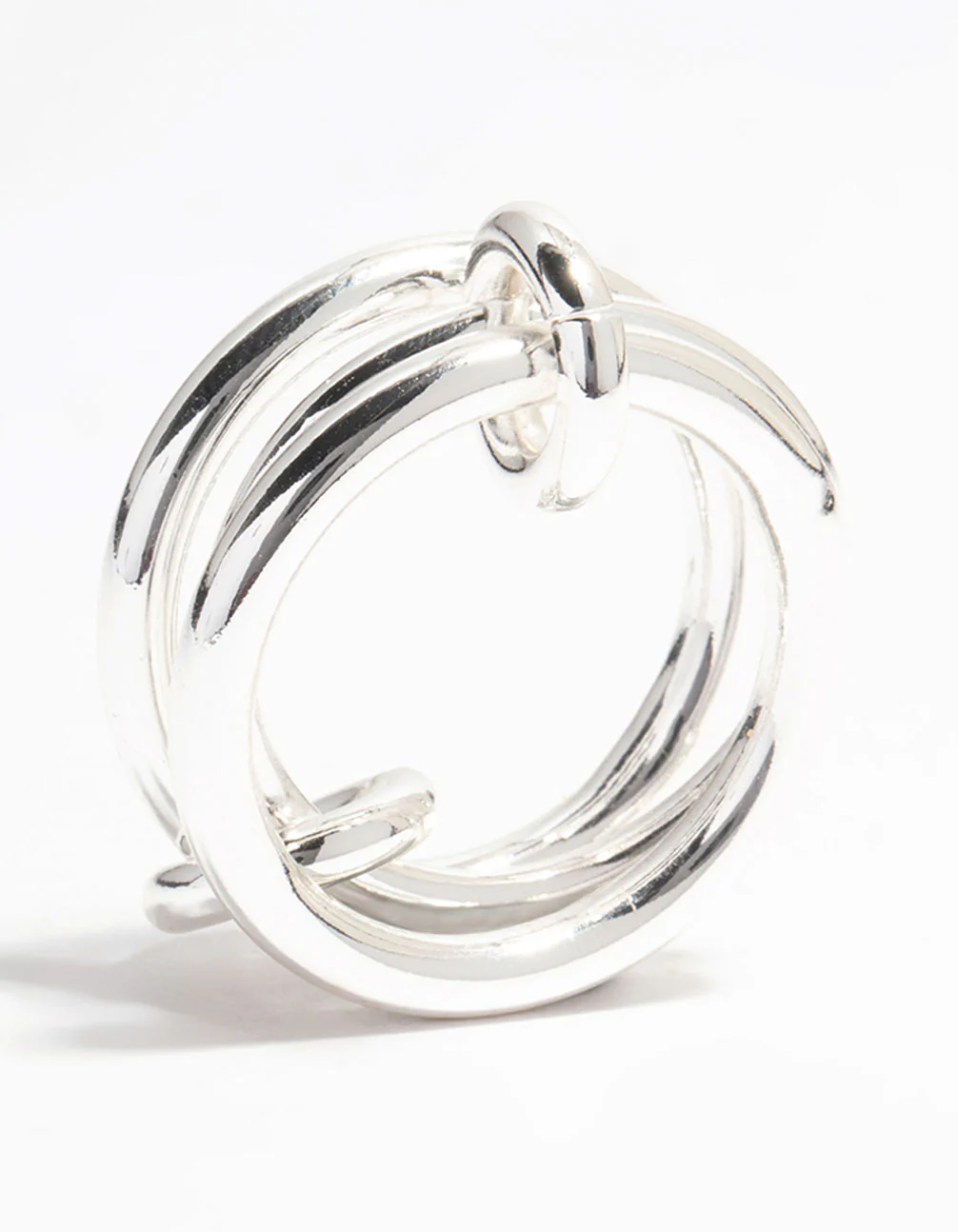 Silver Plated Connected Links Ring - Image 2