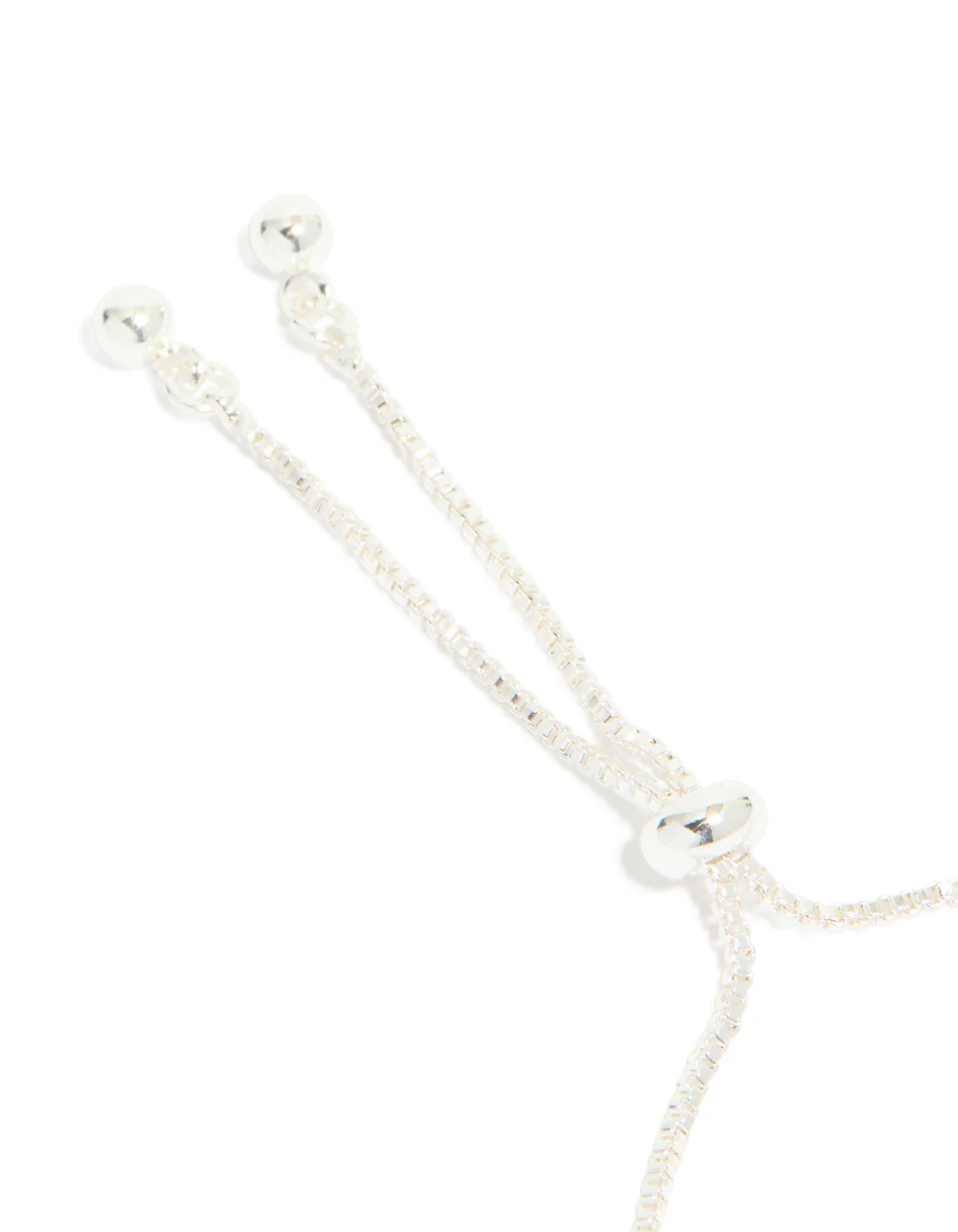 Silver Plated Cubic Zirconia Thin Tennis Layered Toggle Bracelet - Image 5