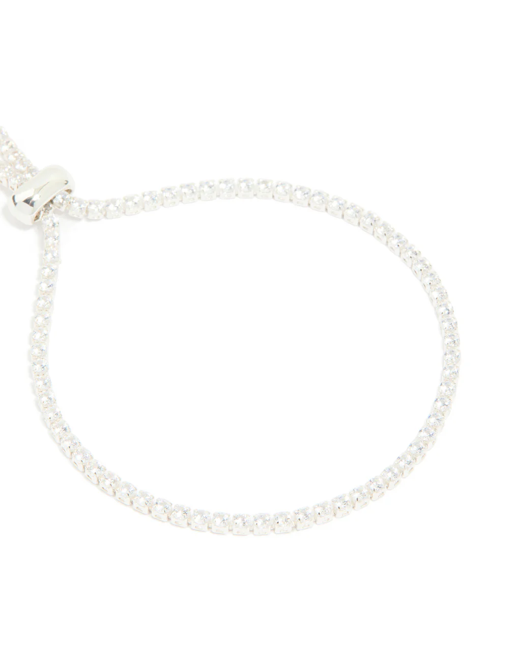 Silver Plated Cubic Zirconia Toggle Bracelet - Image 4