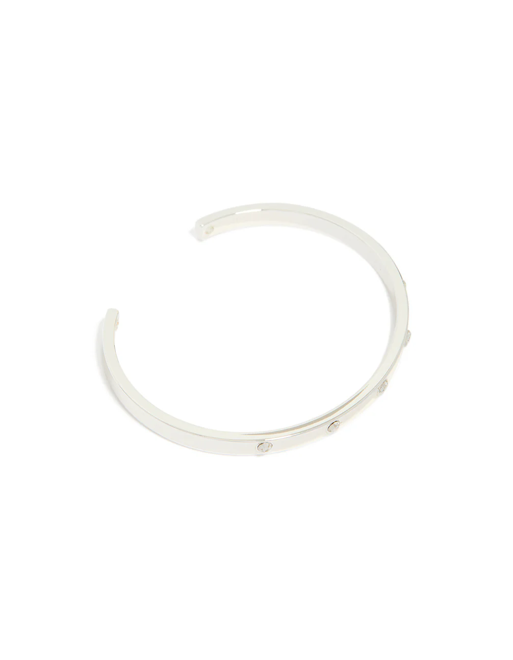 Silver Plated Diamante Wrist Cuff - Image 2