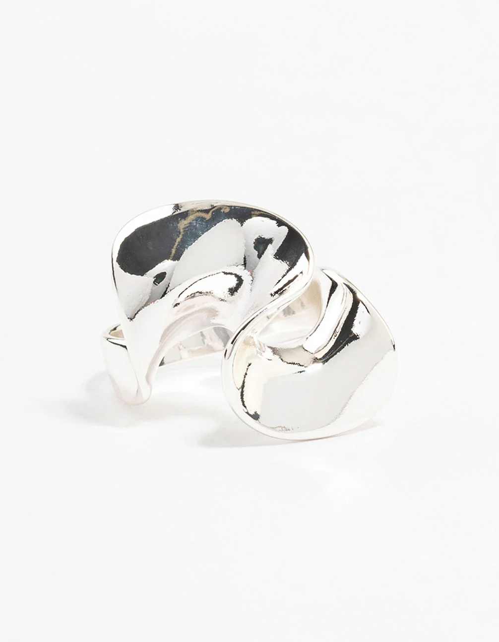 Silver Plated Metal Twisted Rings - Image 3