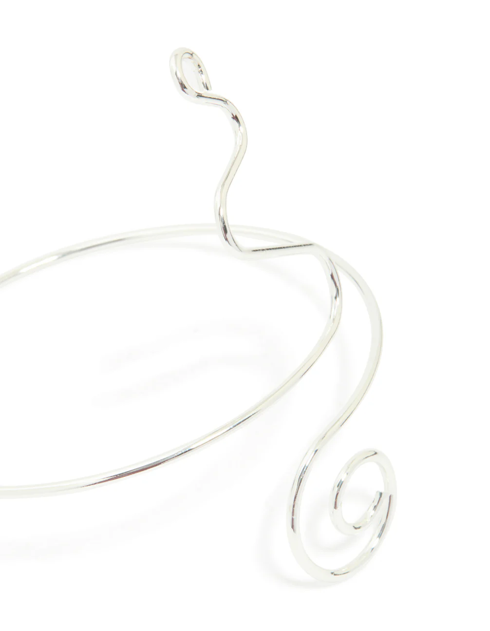 Silver Plated Spiral Arm Cuff - Image 2