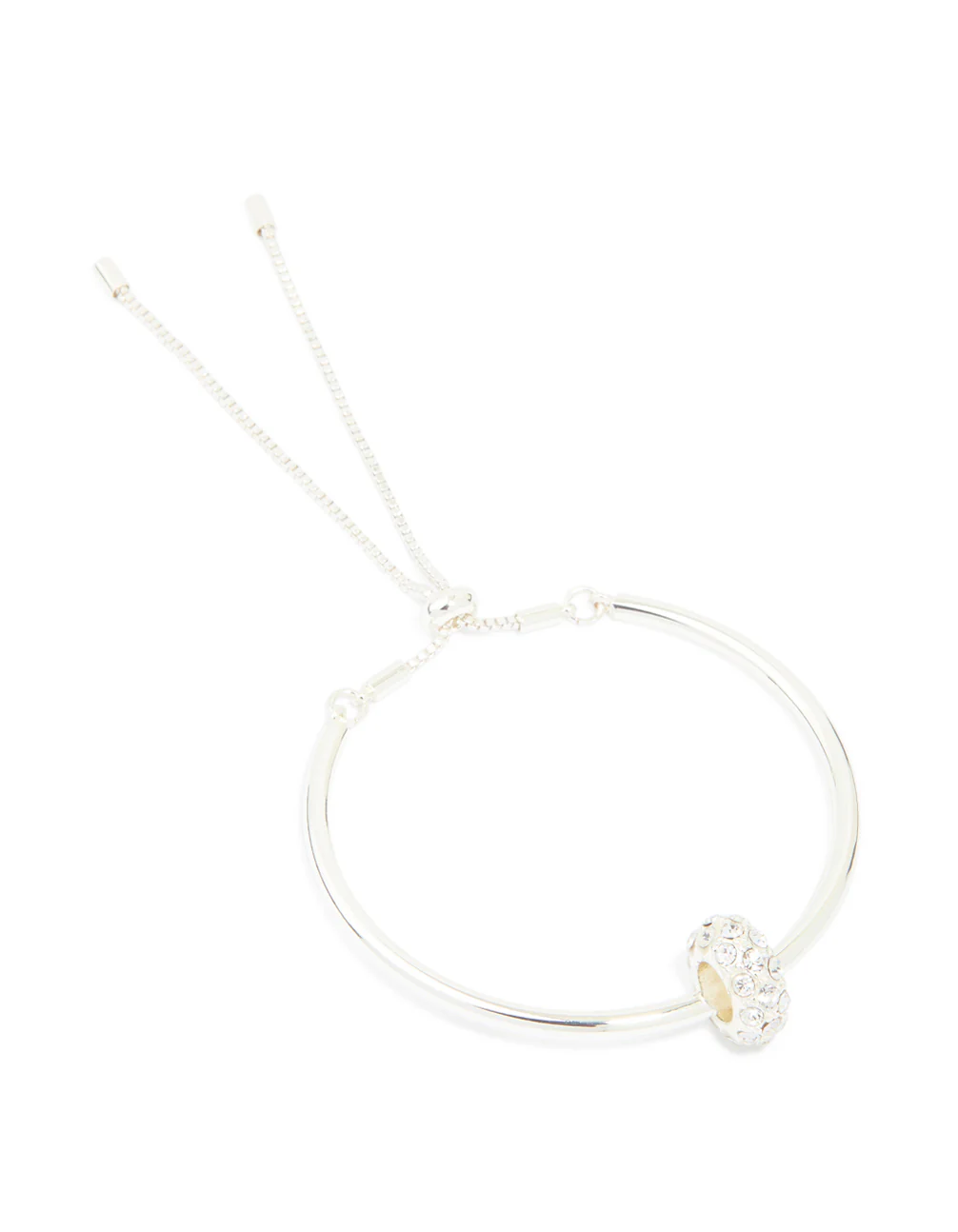 Silver Rondell Toggle Bangle