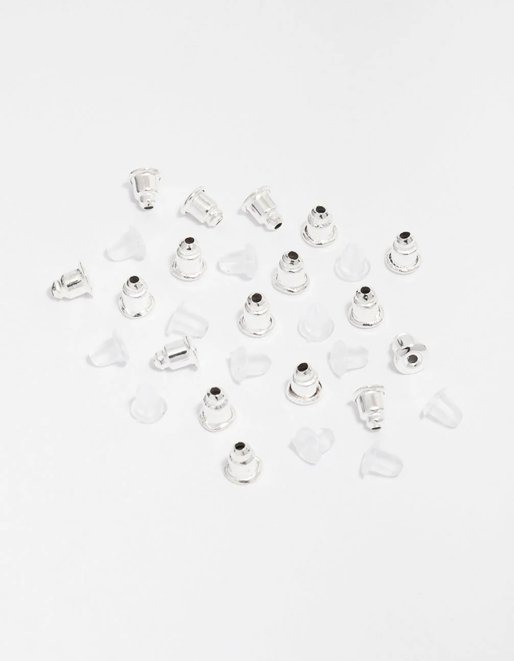 Silver & Silicone Mixed Earring Backing Kit