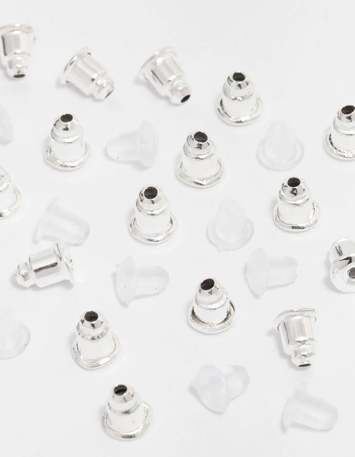 Silver & Silicone Mixed Earring Backing Kit - Image 2