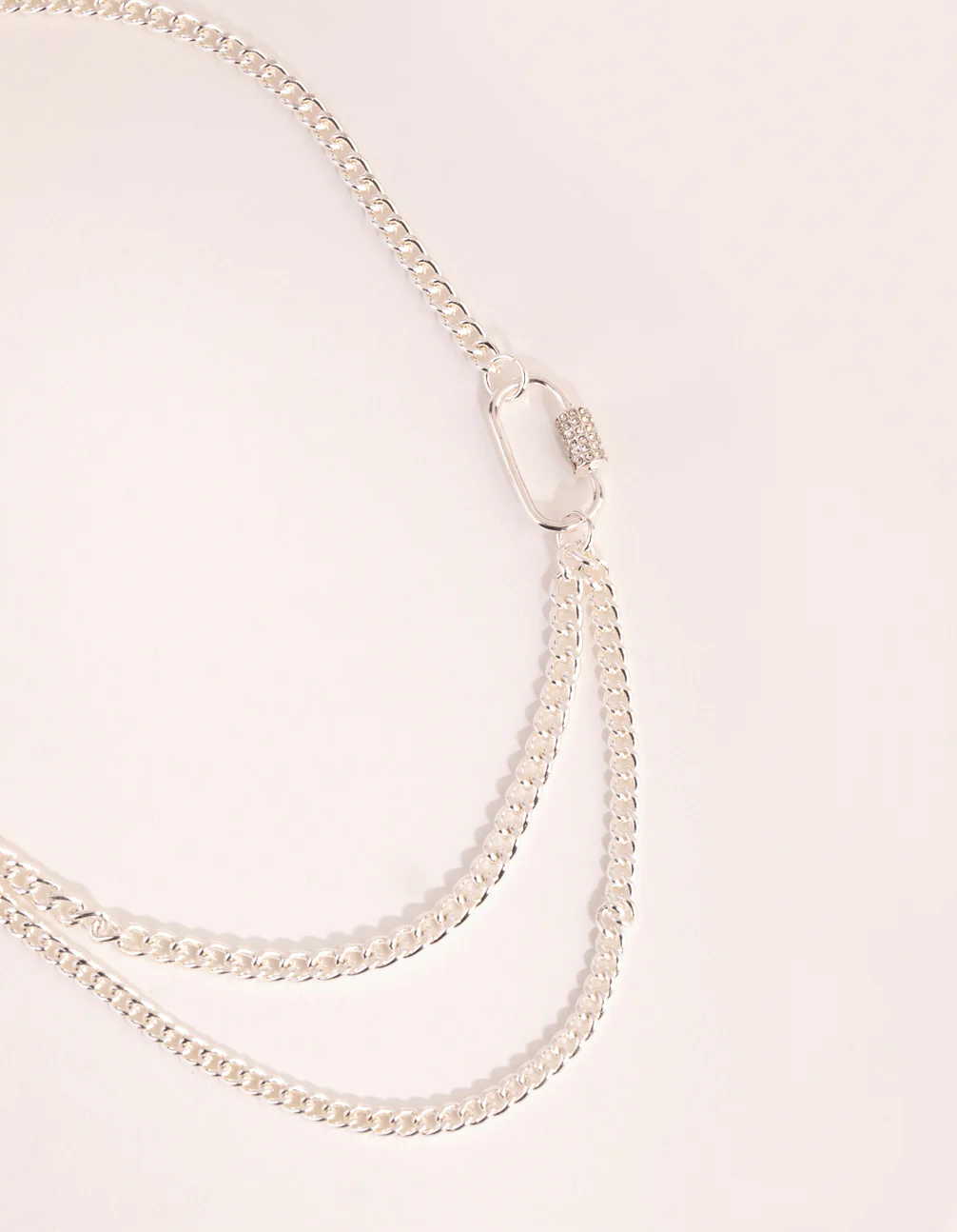 Silver Chain & Link Necklace
