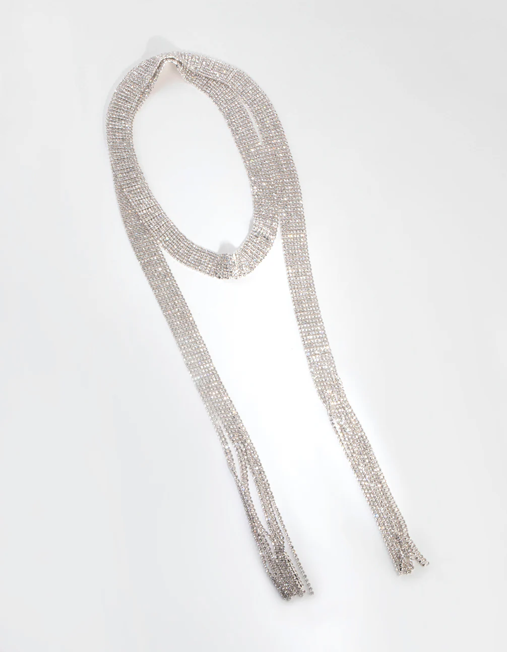 Silver Cupchain Scarf Necklace - Image 2