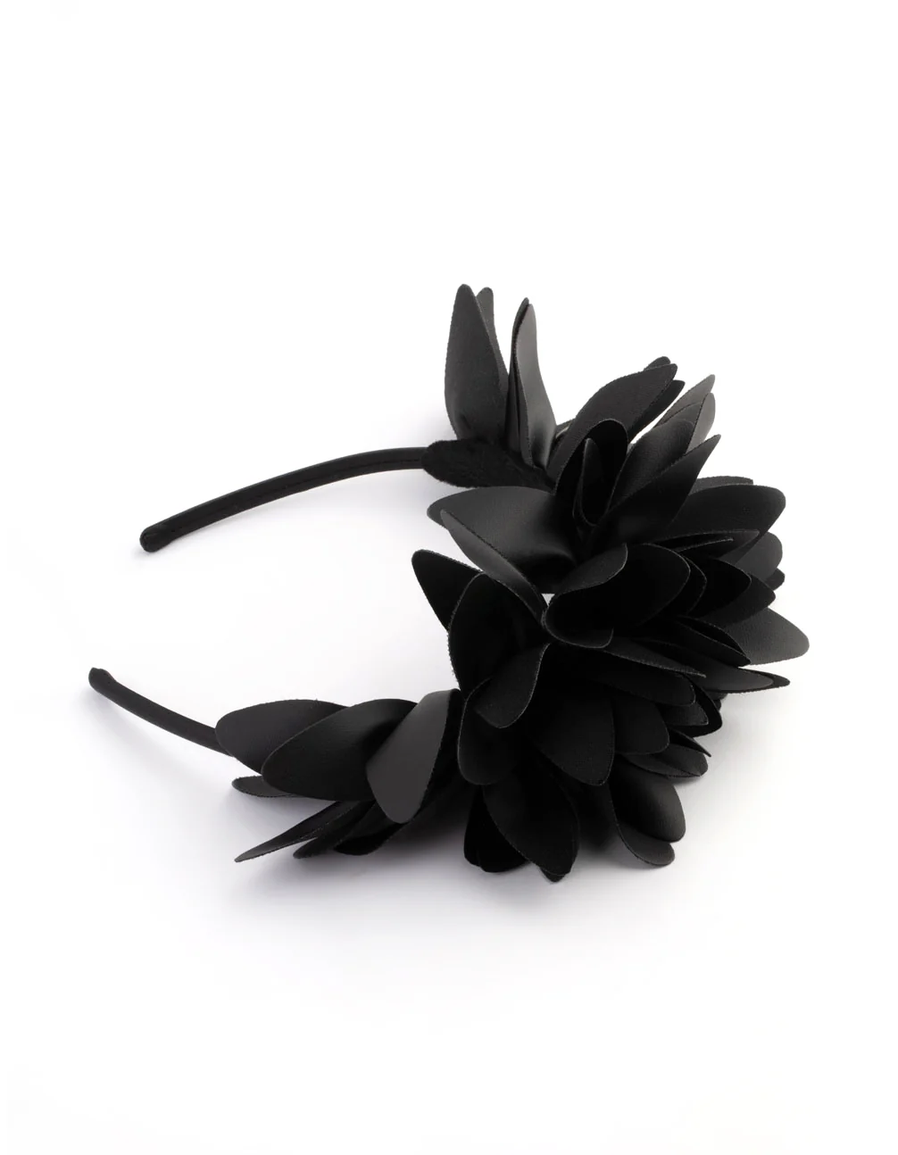 Black Petal Statement Headband - Image 3