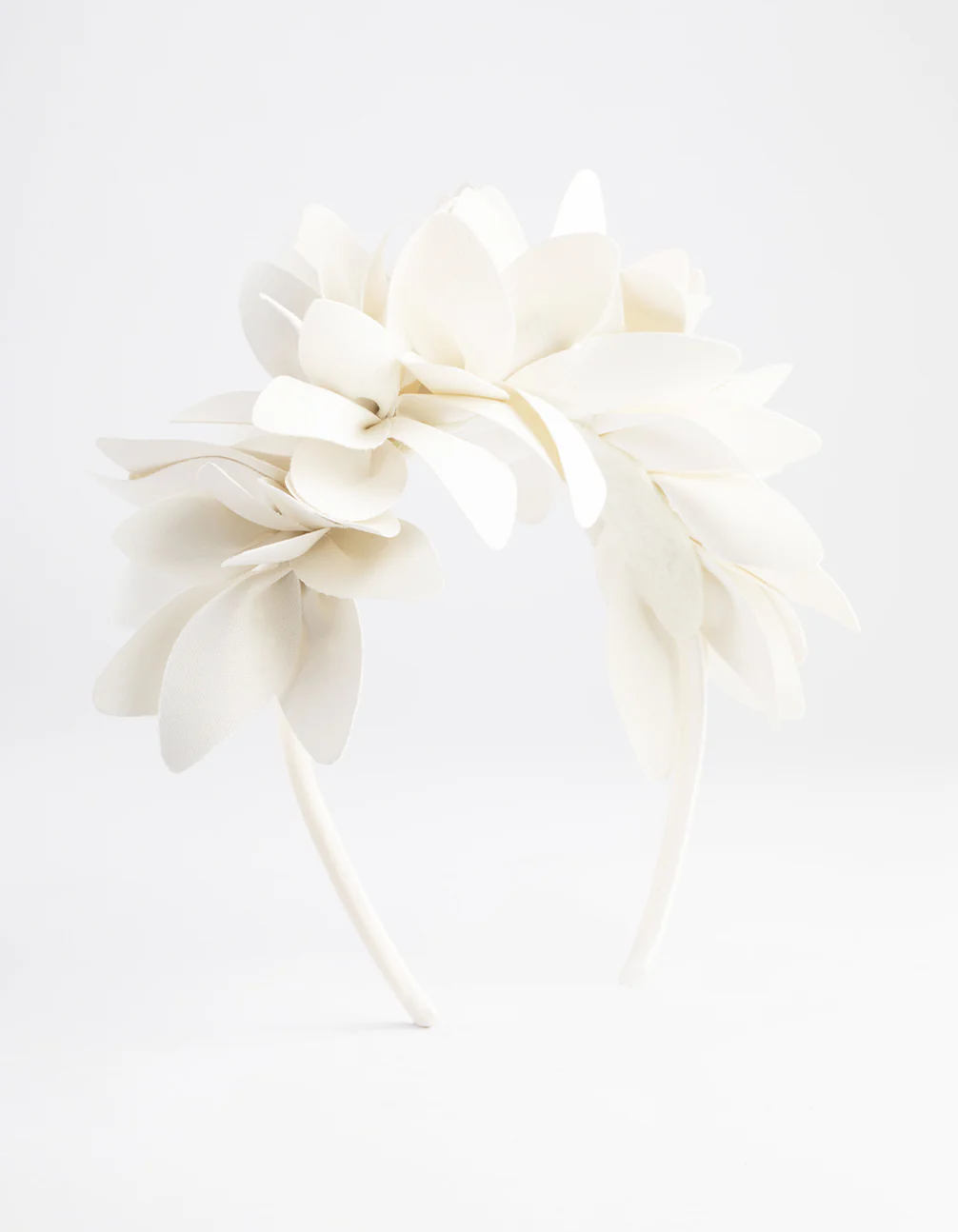 White Petal Statement Headband - Image 2