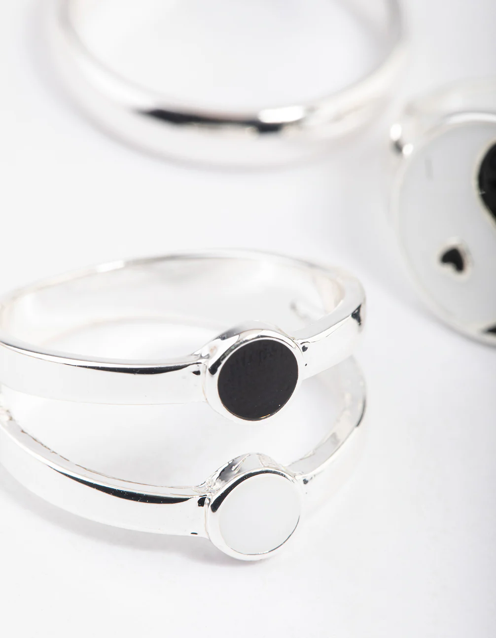 Silver Heart & Yin Yang Ring Pack - Image 2