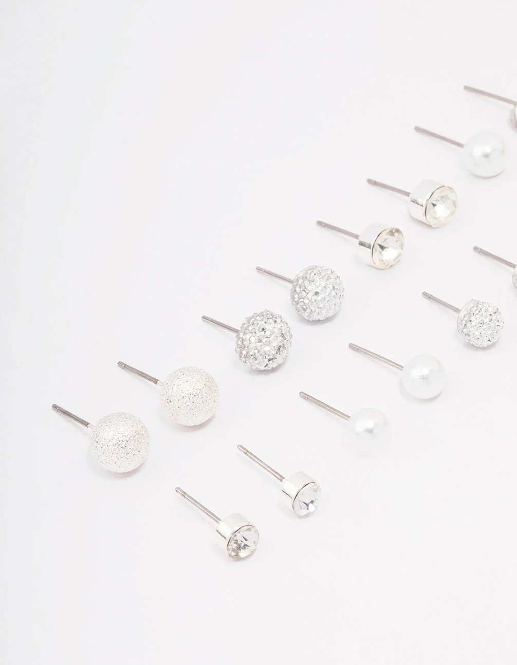 Silver Pearl Jelly Earring 8-Pack - Image 2