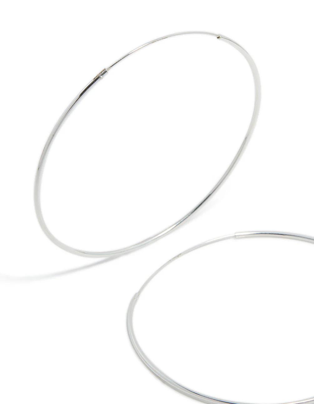 Sterling Silver Hoop Earrings - Image 2