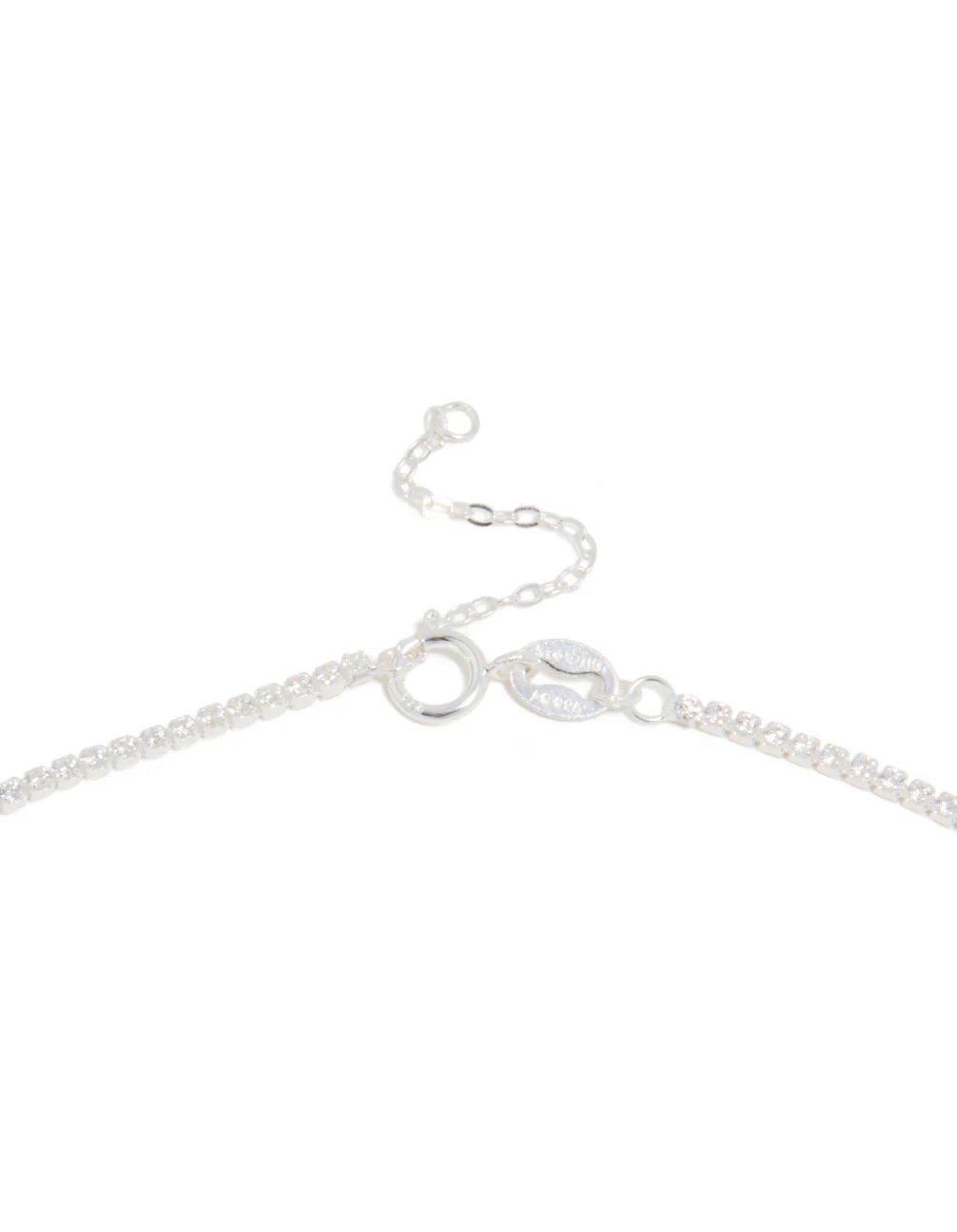Sterling Silver Cubic Zirconia Tennis Necklace - Image 5